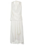 Silk95Five Open-Back Silk Mini Dress White