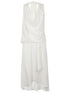 Silk95Five Worth Ave silk short dress WHITE