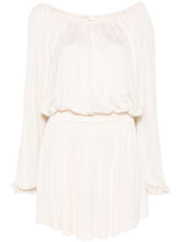 Saint Laurent Crepe Mini Dress White