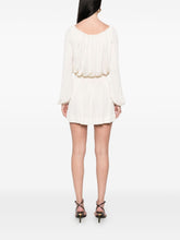 Saint Laurent Crepe Mini Dress White