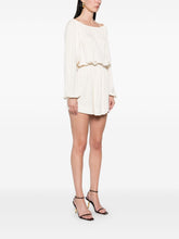 Saint Laurent Crepe Mini Dress White