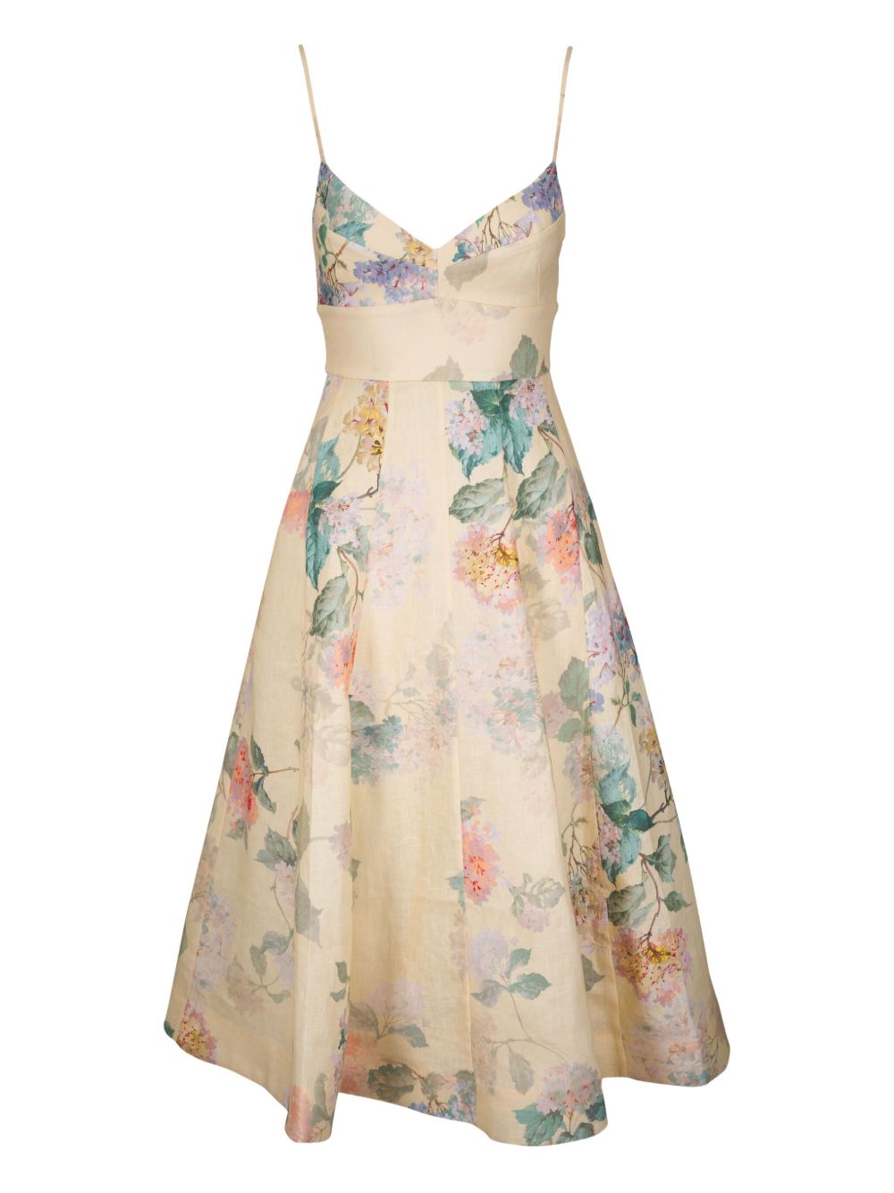 Zimmermann Illuminate Picnic Midi Dress Beige