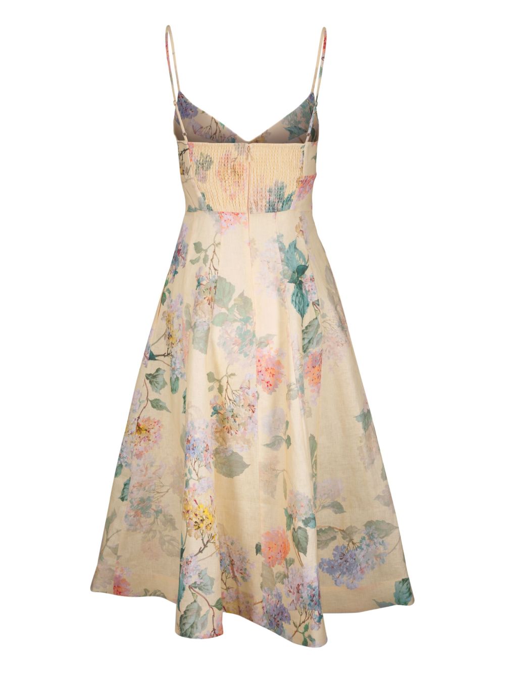 Zimmermann Illuminate Picnic Midi Dress Beige