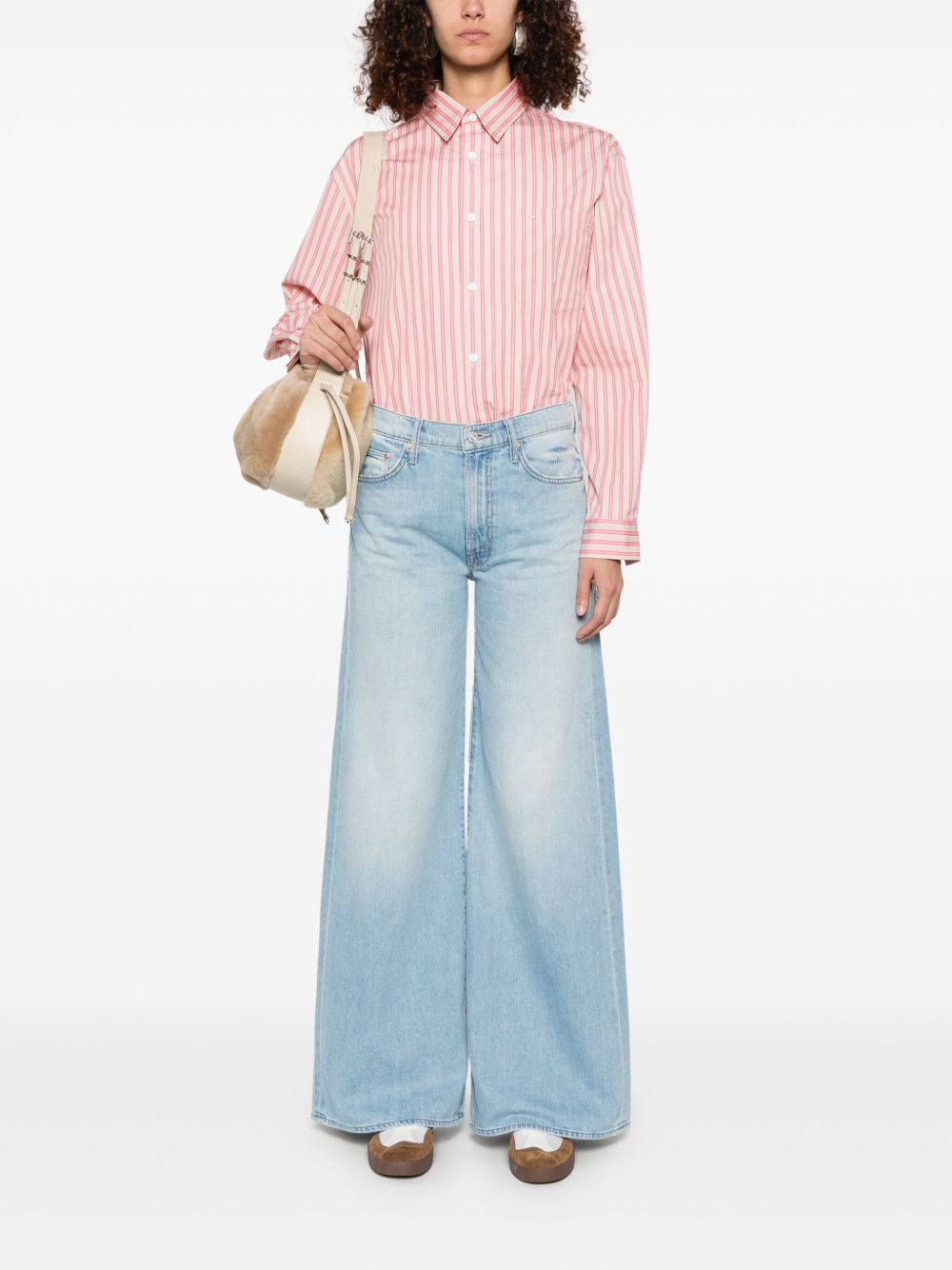 Mother The Undercover Denim Jeans Clear Blue