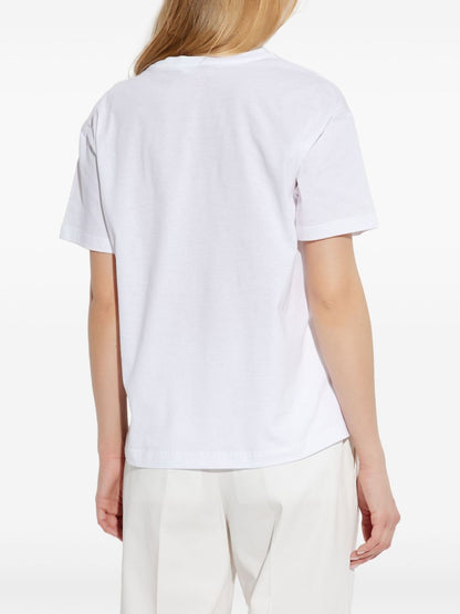 Paul Smith Flower Stem Cotton T-shirt White