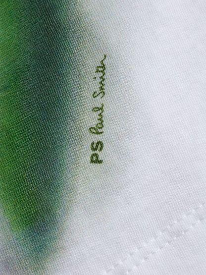 Paul Smith Flower Stem Cotton T-shirt White