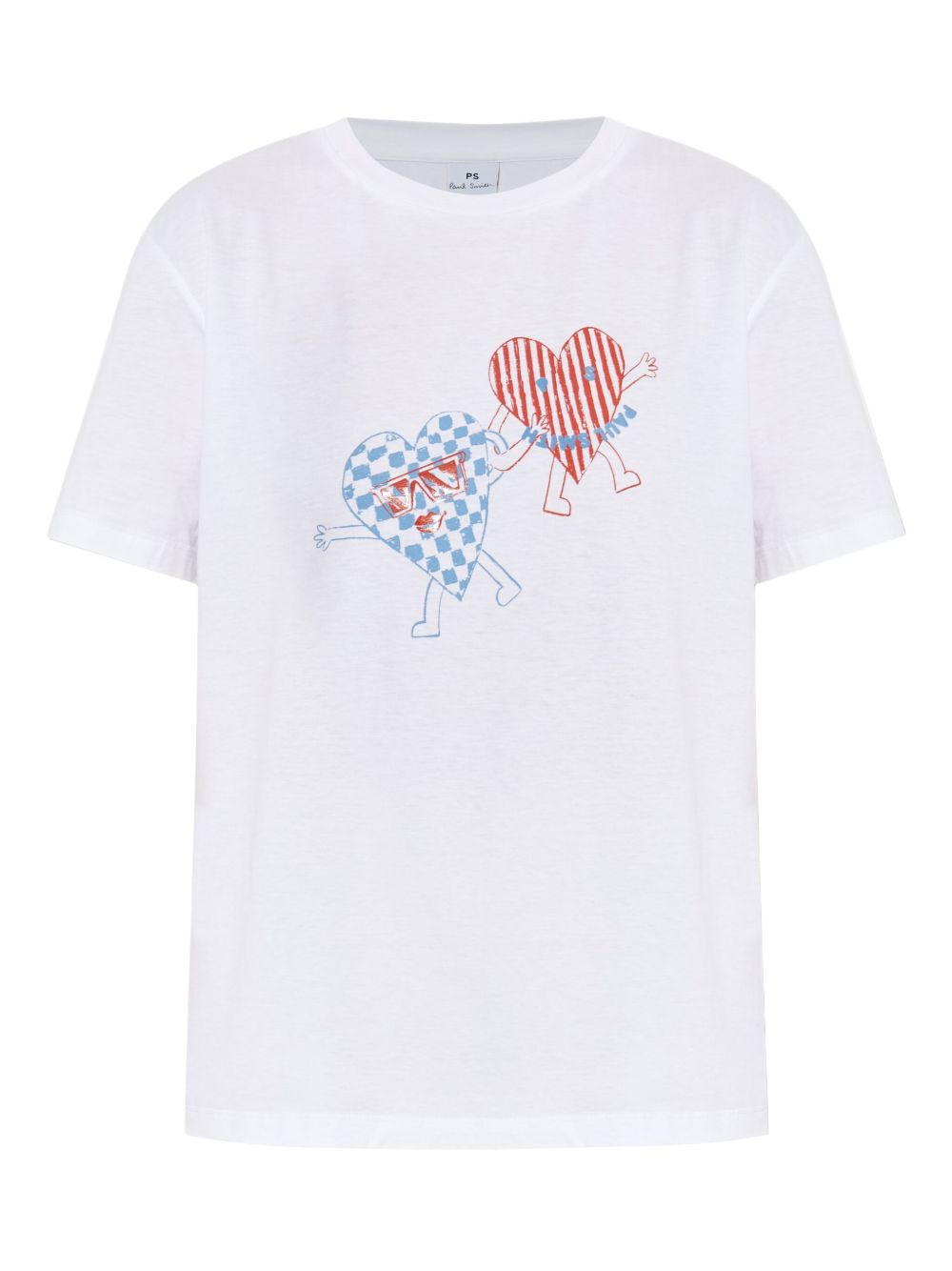 Paul Smith Cool Hearts Print Cotton T-shirt White