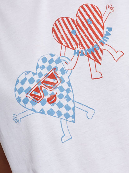 Paul Smith Cool Hearts Print Cotton T-shirt White