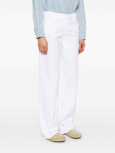 Mother The Spinner Zip Denim Jeans White