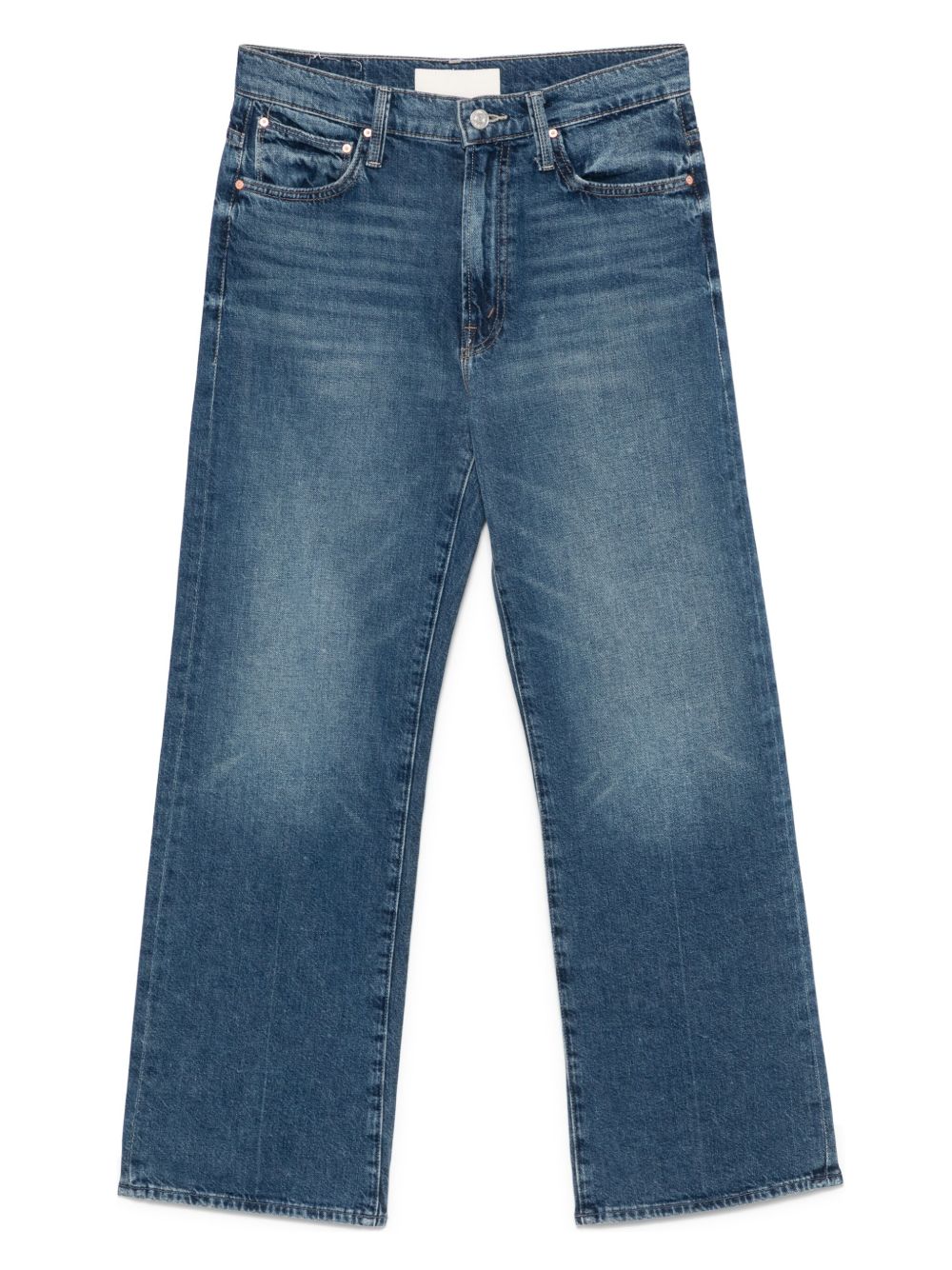 Mother Dodger Ankle Denim Jeans Blue