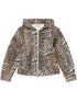 GANNI Leopard-Print Hooded Vest Brown