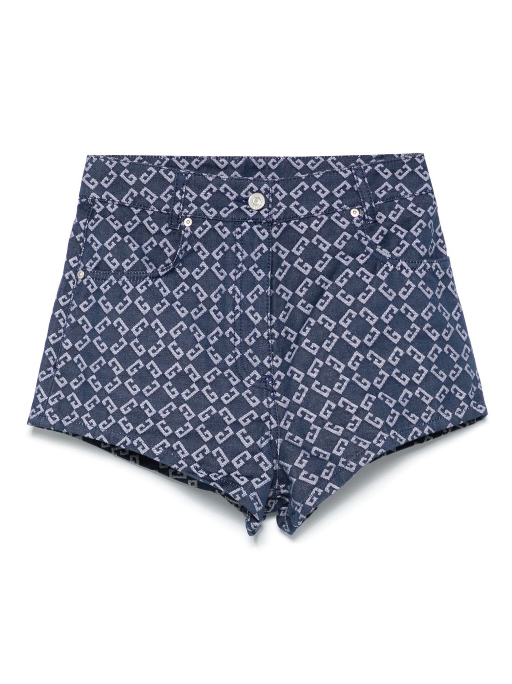 Givenchy Denim Cotton Shorts Blue