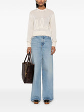 Chloè Flared Leg Denim Jeans Clear Blue