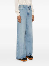 Chloè Flared Leg Denim Jeans Clear Blue