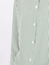 Equipment Striped Printed Silk Shirt Green 