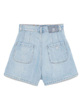 Emporio Armani J77 Denim Shorts Clear Blue