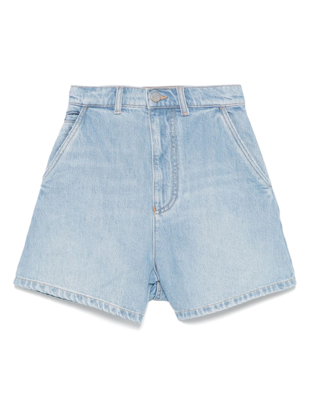 Emporio Armani J77 Denim Shorts Clear Blue