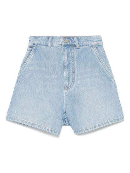 Emporio Armani J77 Denim Shorts Clear Blue