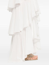 Elisabetta Franchi Georgette Ruffled Maxi Dress White