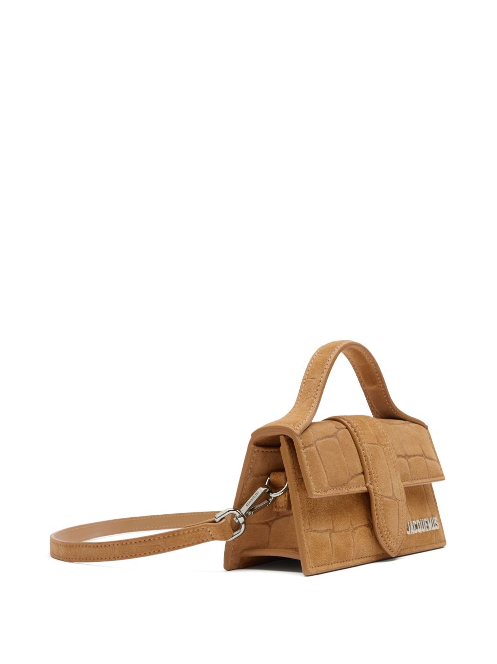JACQUEMUS The Bambino Embossed Effect Leather Handbag Camel