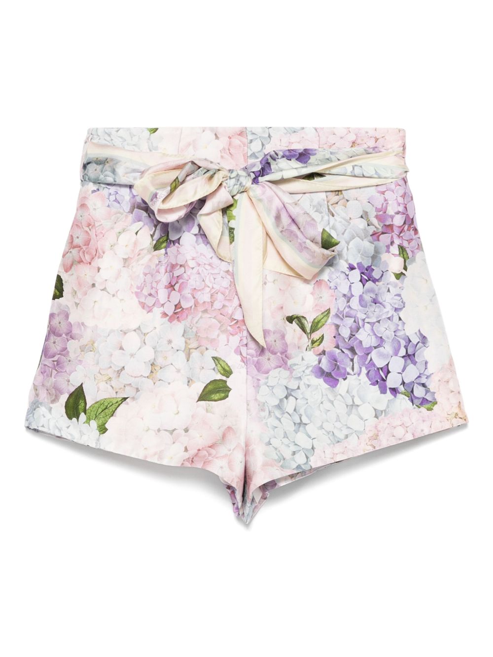 Zimmermann Dawning Printed Silk Shorts