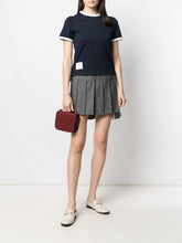 Thom Browne Cotton 4-Bar Stripe Short-Sleeved T-Shirt Blue