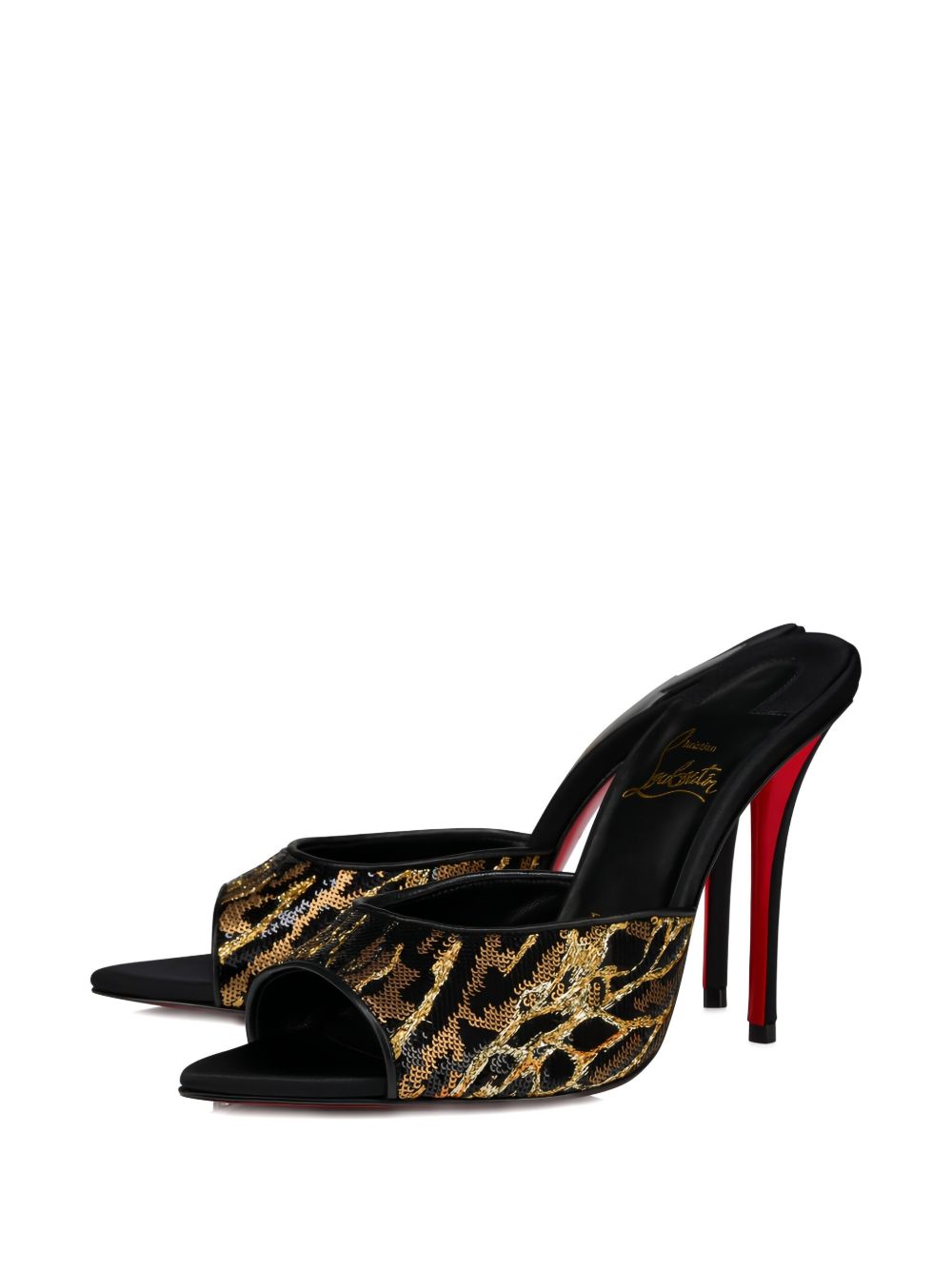 Christian Louboutin Miss Z Leather Mules Black