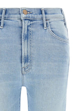 Mother The Hustler Ankle Fray Denim Jeans Light Blue