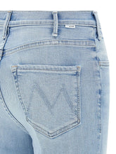 Mother The Hustler Ankle Fray Denim Jeans Light Blue