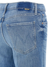 Mother The Tomcat Roller Wide Denim Jeans Clear Blue