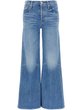 Mother The Tomcat Roller Wide Denim Jeans Clear Blue