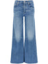 Mother The Tomcat Roller Wide Denim Jeans Clear Blue