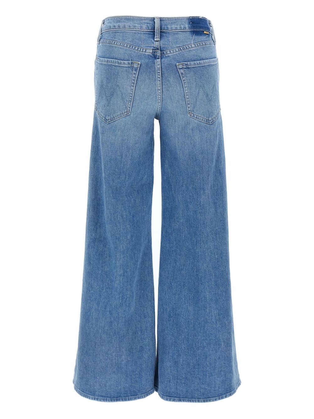 Mother The Tomcat Roller Wide Denim Jeans Clear Blue