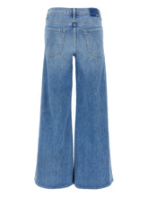 Mother The Tomcat Roller Wide Denim Jeans Clear Blue