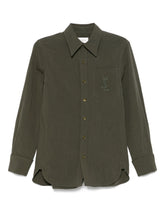 Saint Laurent Cassandre Shirt Green
