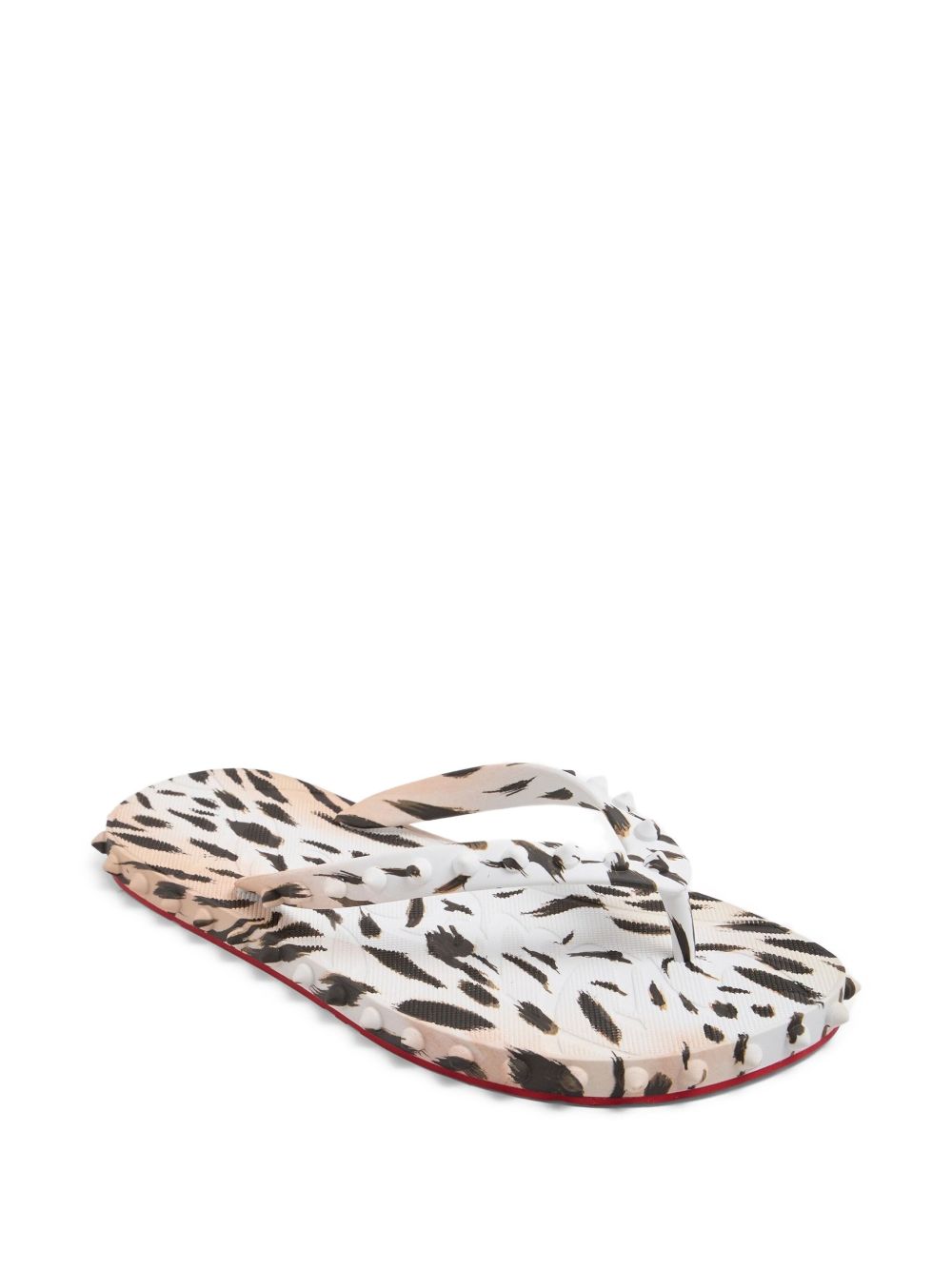 Christian Louboutin Super Loubi Flip Flops Pink