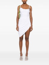 JACQUEMUS La Robe Saudade Open Back Buckle Midi Dress White White