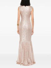 Norma Kamali Curled Fishtail Shirred Long Dress Powder
