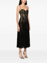 Norma Kamali Pleated All Lace Dress Black