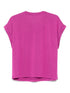 Emporio Armani Large Logo Viscose-Blend T-Shirt Purple