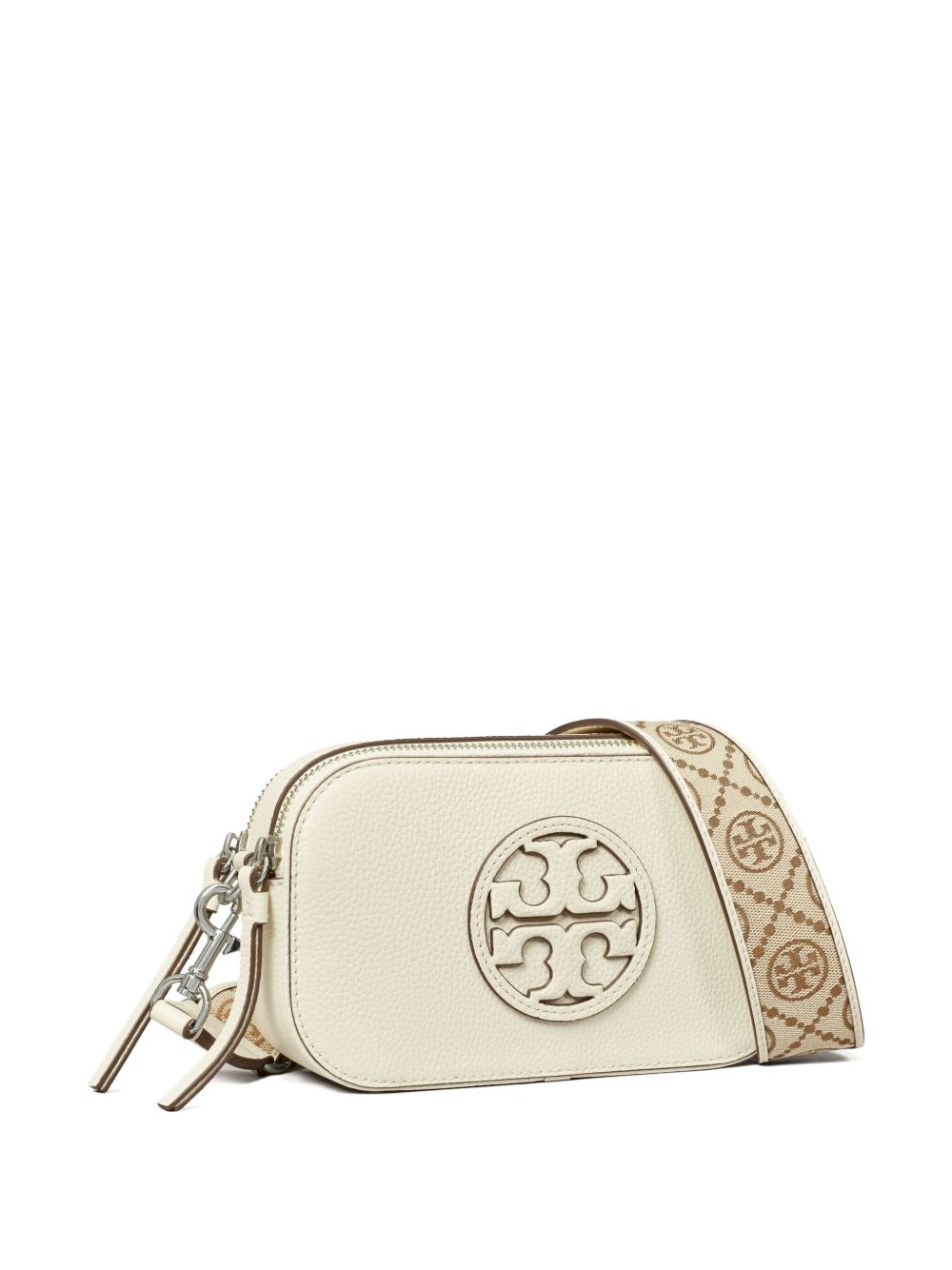 Tory Burch Miller Mini Ivory Leather Camera Bag Ivory