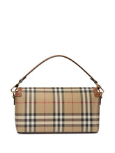 Burberry Vintage Check Logo-plaque Shoulder Bag Brown