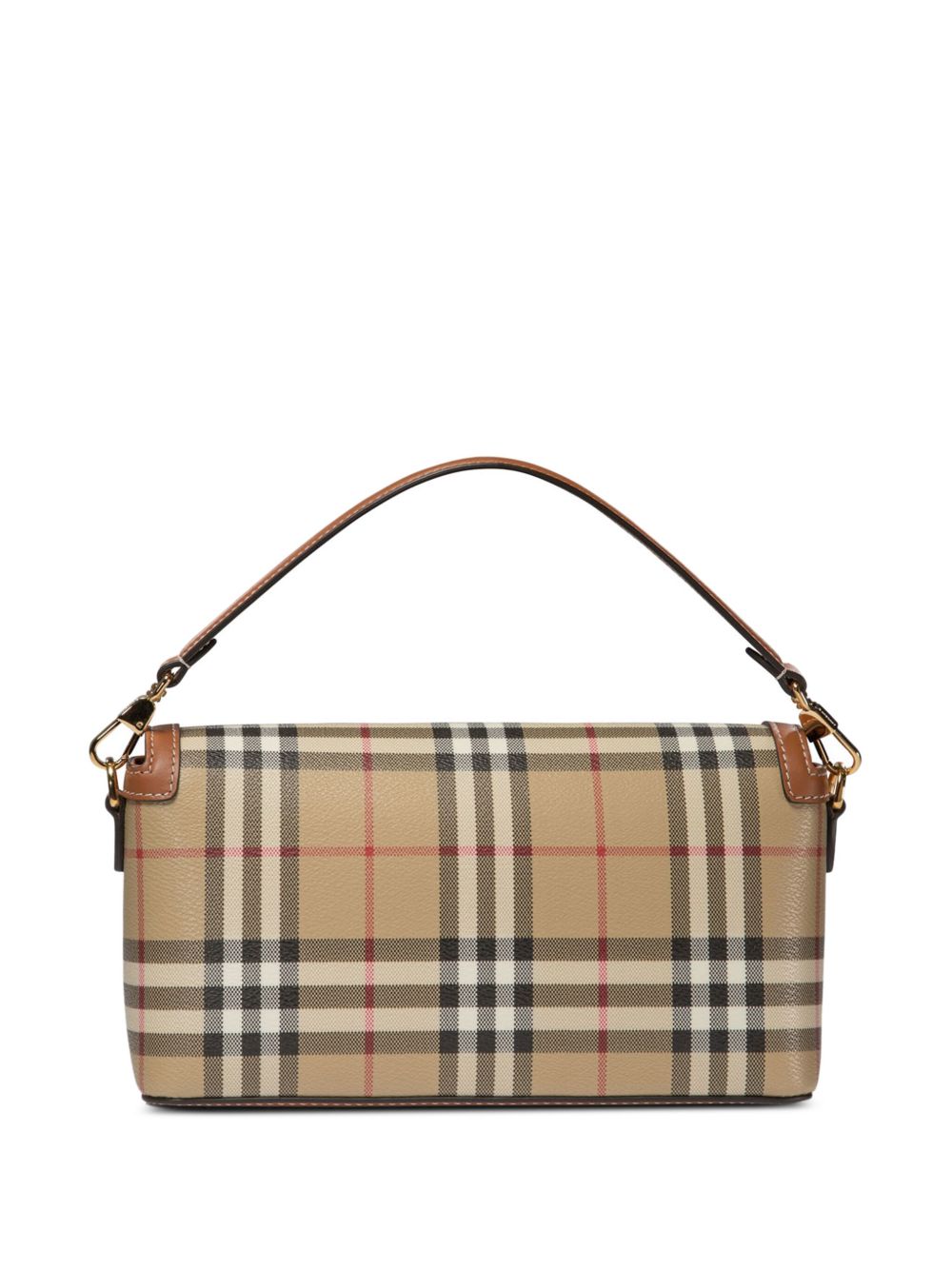 Burberry Vintage Check Logo-plaque Shoulder Bag Brown