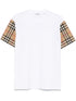 Burberry Check Cotton T-shirt White