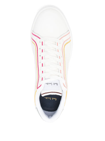 Paul Smith Swirl Leather Sneakers White