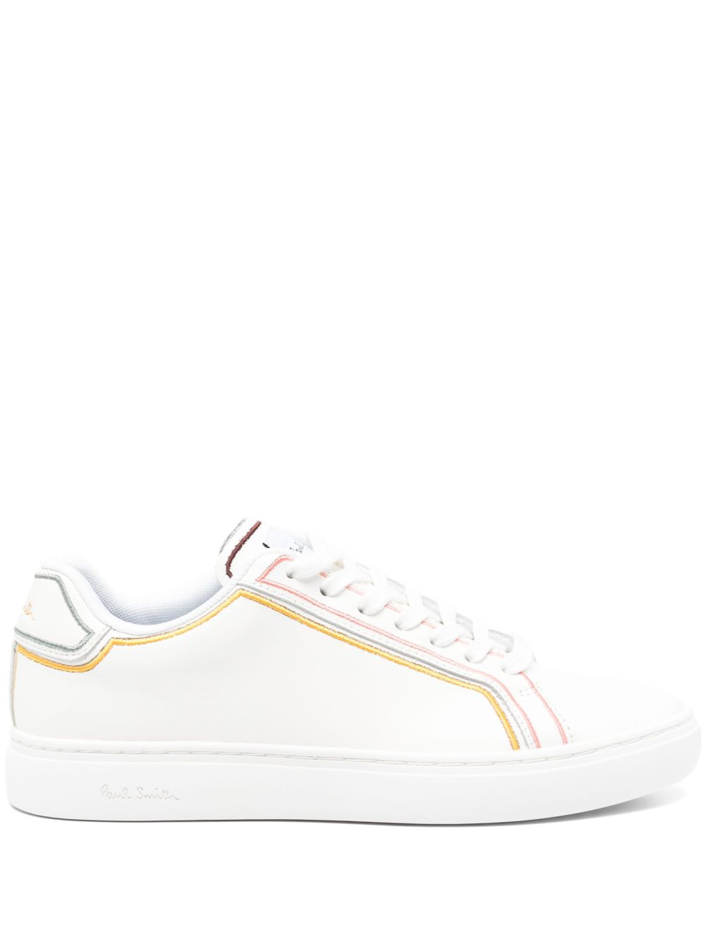 Paul Smith Swirl Leather Sneakers White