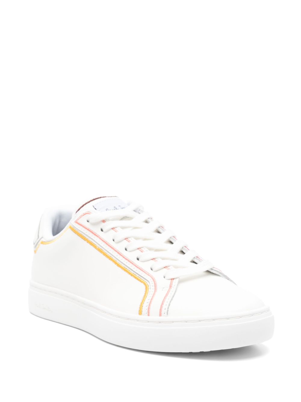 Paul Smith Swirl Leather Sneakers White
