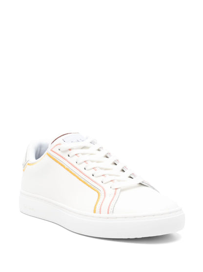 Paul Smith Swirl Leather Sneakers White