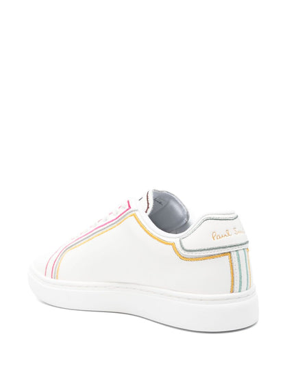 Paul Smith Swirl Leather Sneakers White