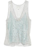 Forte Forte Embroidered Tulle Top Clear Blue